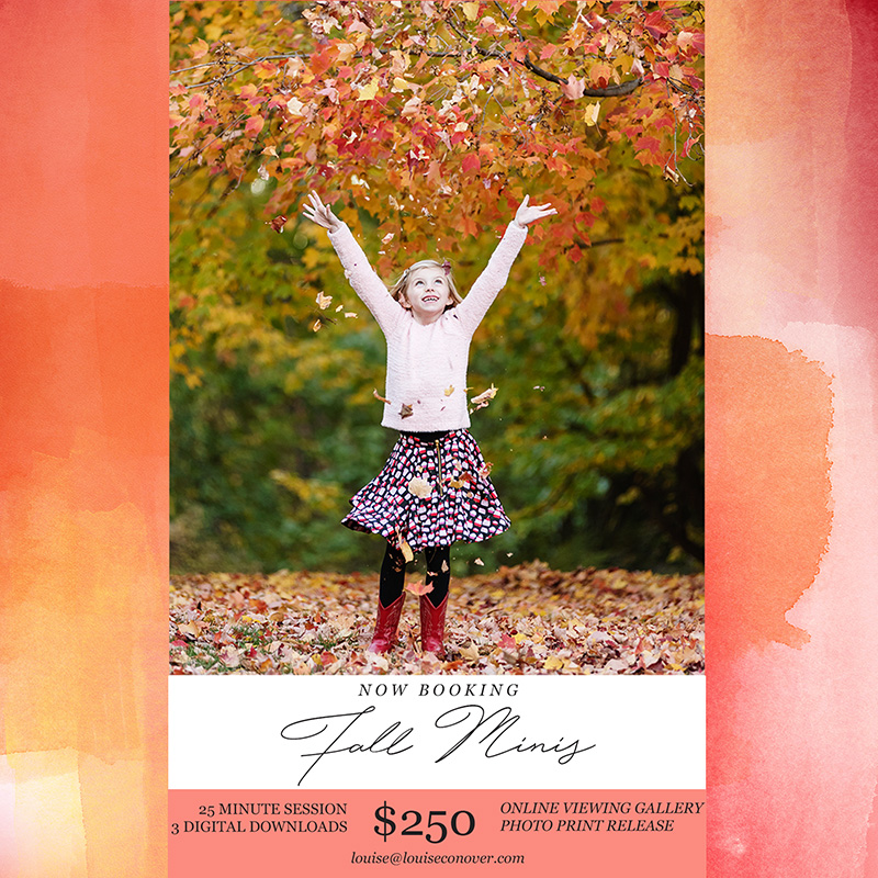 Rumson Monmouth County Fall mini sessions